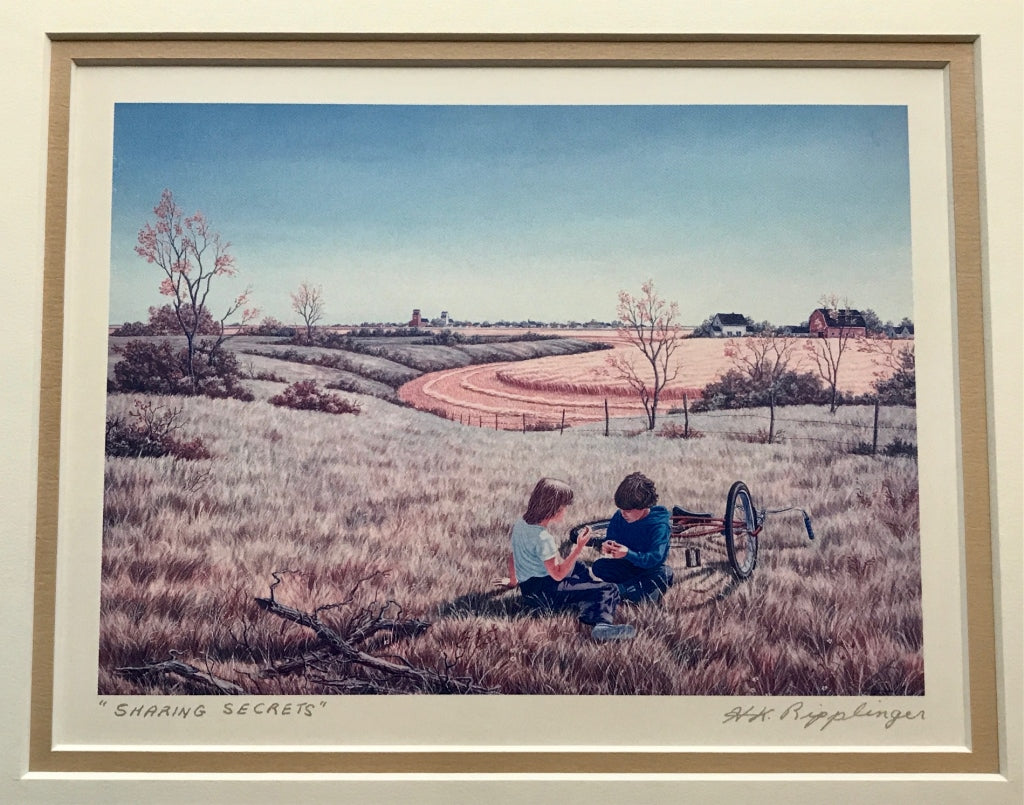H. R. Ripplinger, Framed Pair of Prairie Art Prints