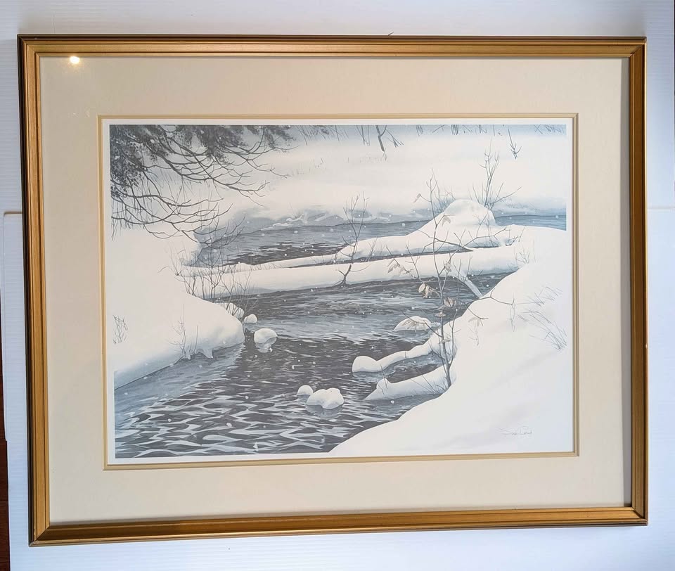 Jack Reid Lithograph in Gallery Frame (Artwork 18x24)