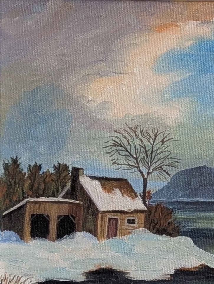 "Le vieux fort de Chambly" Jeanne Hafner Oil Painting - Canadian Art
