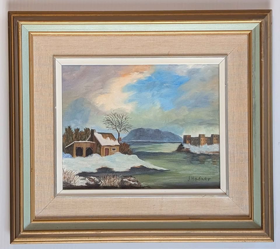"Le vieux fort de Chambly" Jeanne Hafner Oil Painting - Canadian Art