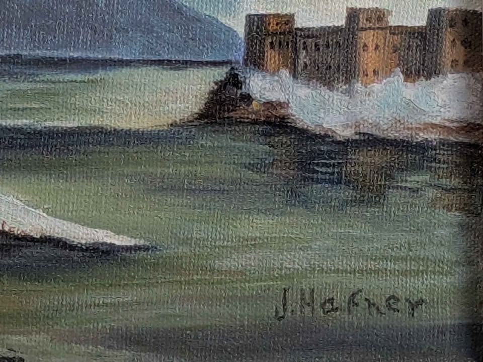 "Le vieux fort de Chambly" Jeanne Hafner Oil Painting - Canadian Art