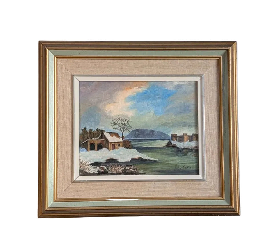 "Le vieux fort de Chambly" Jeanne Hafner Oil Painting - Canadian Art