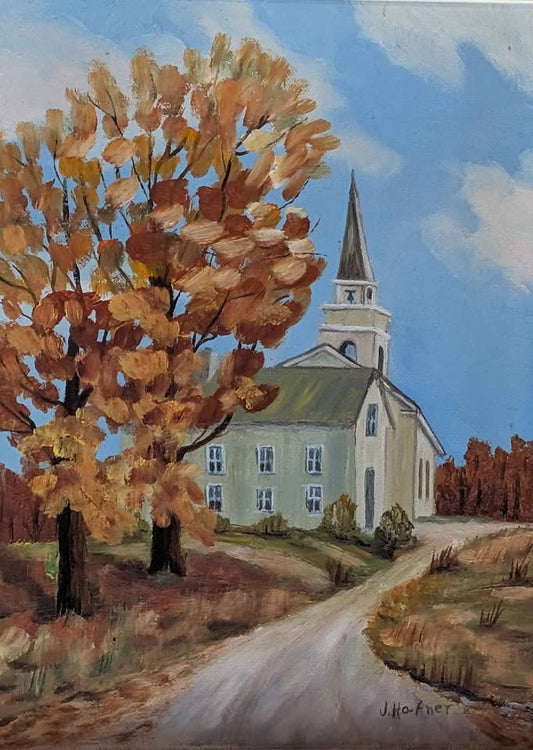 "Septembre a Neubois"  Jeanne Hafner Oil Painting - Canadian Art