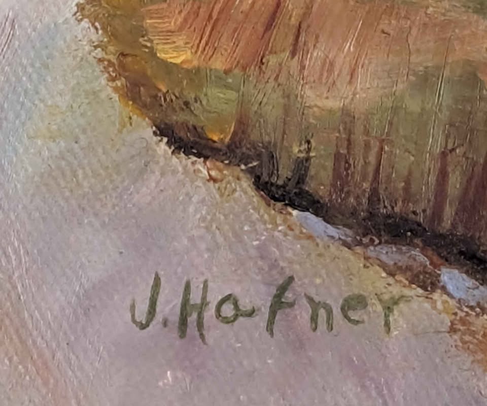 "Septembre a Neubois"  Jeanne Hafner Oil Painting - Canadian Art