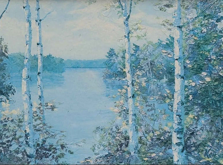 James Keirstead, "Kawartha Lake", Textured Print on board - Canadian Art