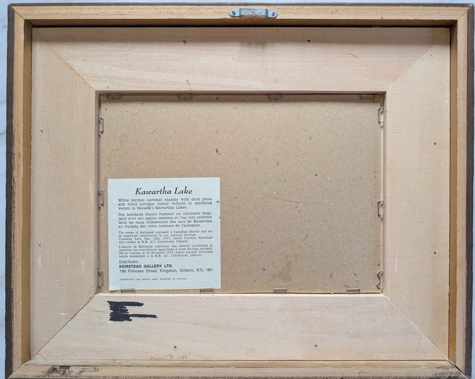 James Keirstead, "Kawartha Lake", Textured Print on board - Canadian Art