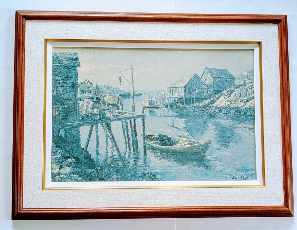 James Keirstead Lg Decorative Print Boats at Dock