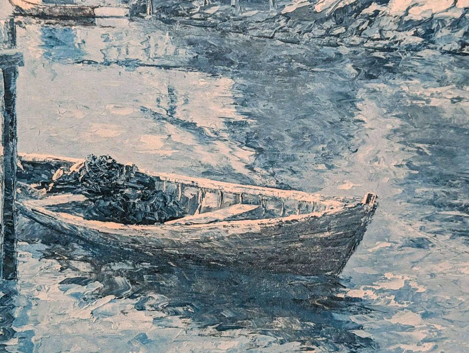 James Keirstead Lg Decorative Print Boats at Dock