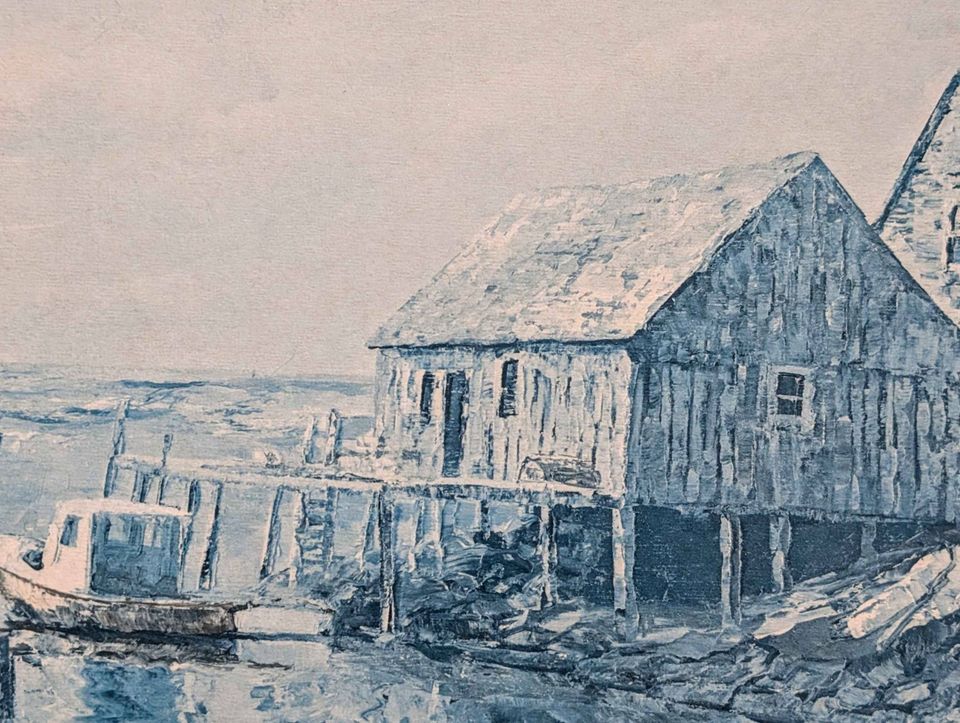 James Keirstead Lg Decorative Print Boats at Dock