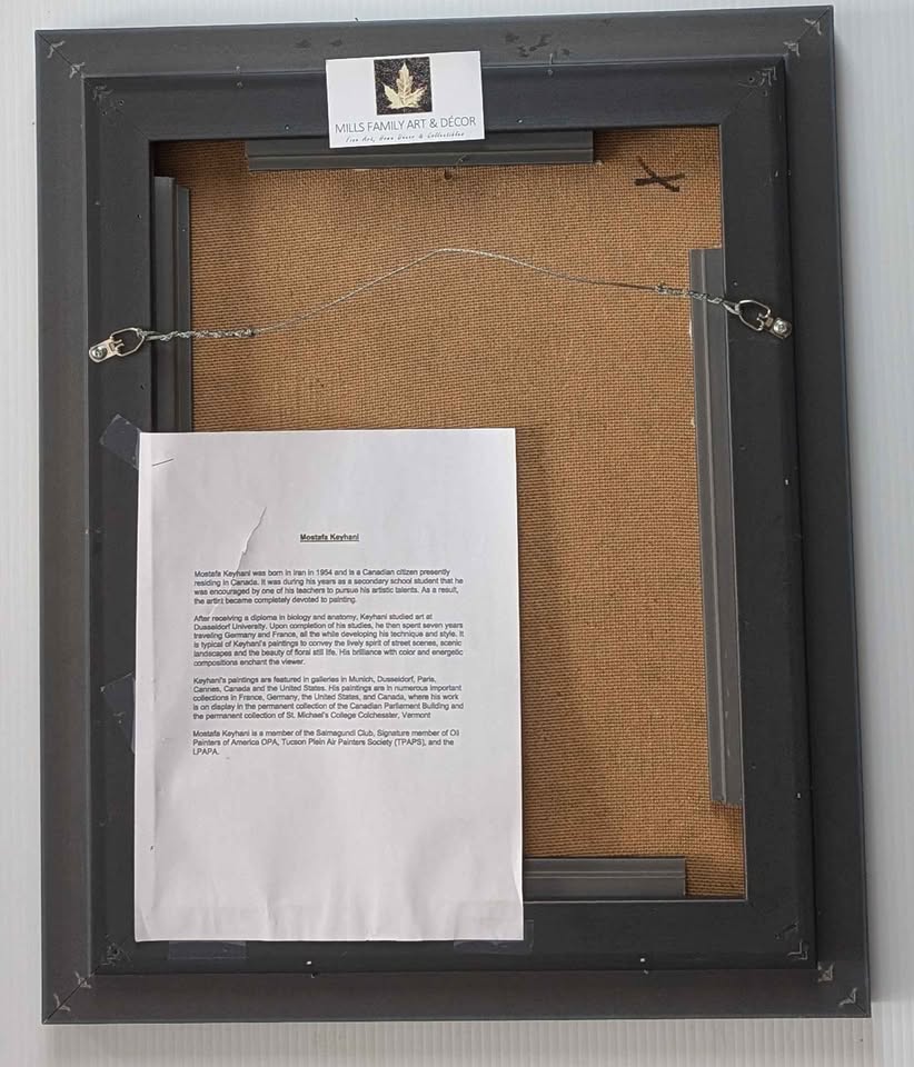 Mostafa Keyhani Original Oil Painting, Mountain Cottage