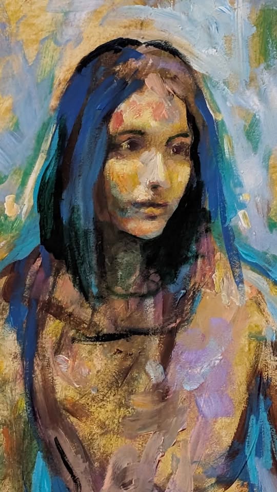 Laurent Bonet, Original Oil Painting of Bright Female Study - Quebecois Artist