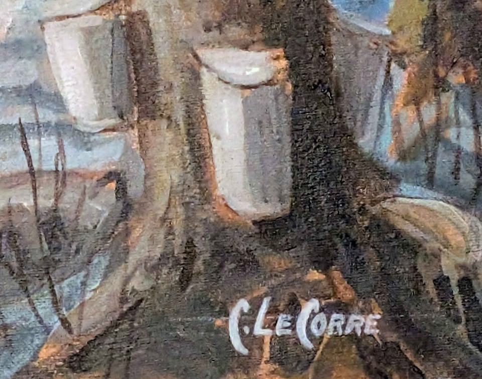 Jean-Claude Le Corre, Oil Painting of Sugar Shack in Rural Quebec