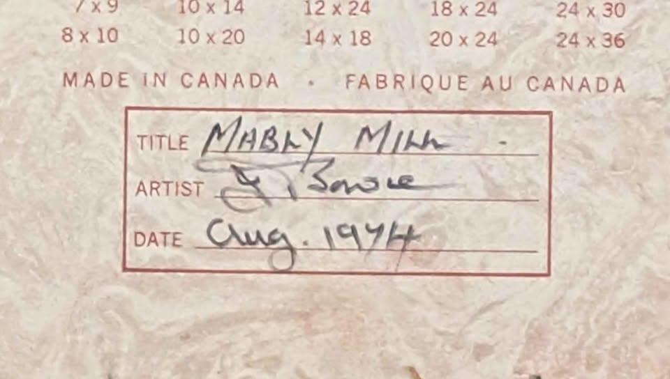 "Mably Mill" Vintage Oil Painting, Signed Bowie & dated 1974