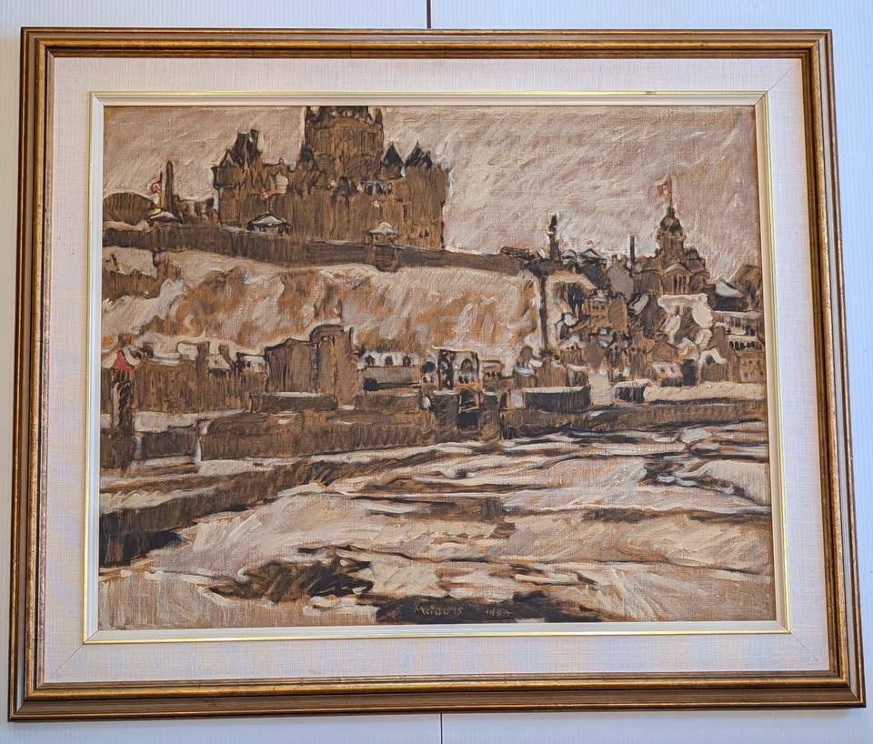 Robert F.M. McInnis Large Oil Painting (42" x 36")