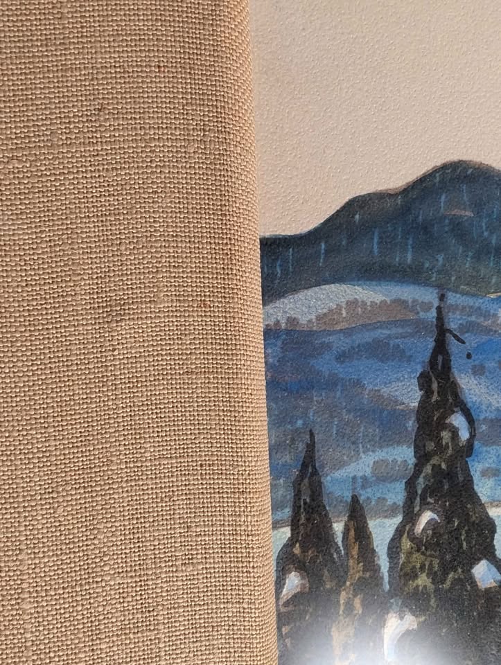 Graham Noble Norwell, Large Watercolour Painting Winter Scene - Canadian Art