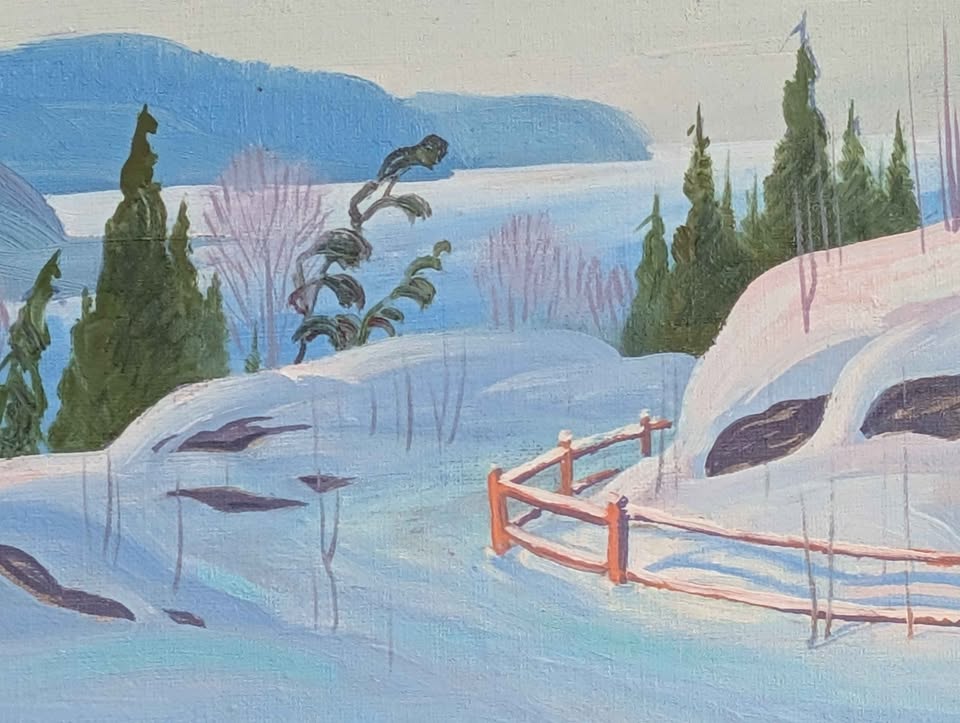 Graham Noble Norwell, "North Shore, St Lawrence" RARE Oil Painting