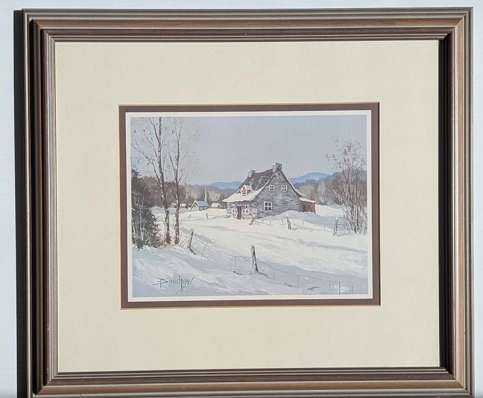 Pierre Boucher, "Laurentian Winter" Gallery Art Print - Canadian Art