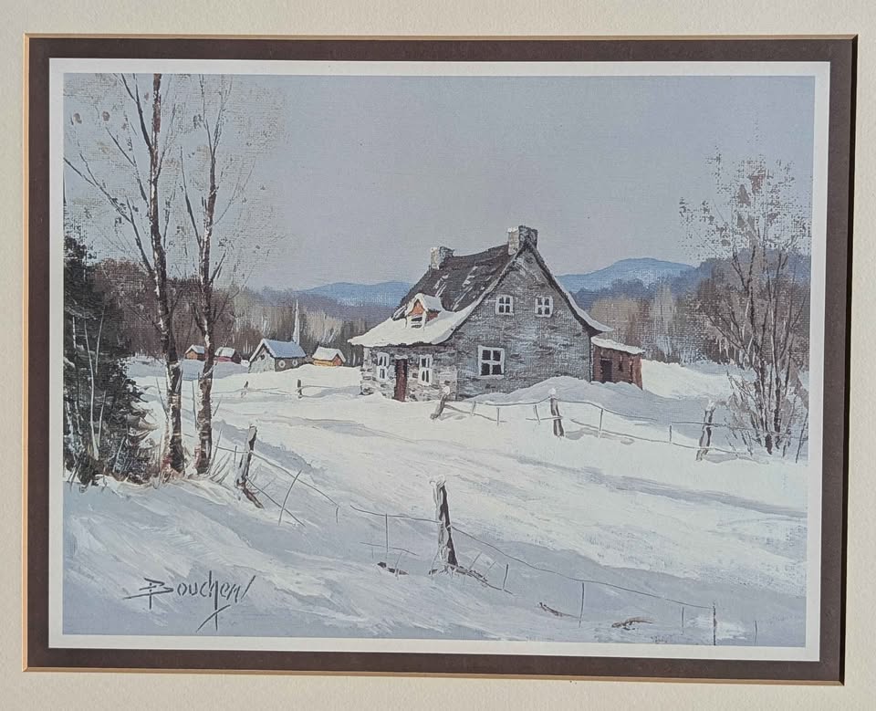 Pierre Boucher, "Laurentian Winter" Gallery Art Print - Canadian Art