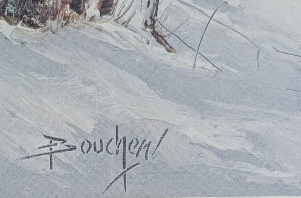 Pierre Boucher, "Laurentian Winter" Gallery Art Print - Canadian Art