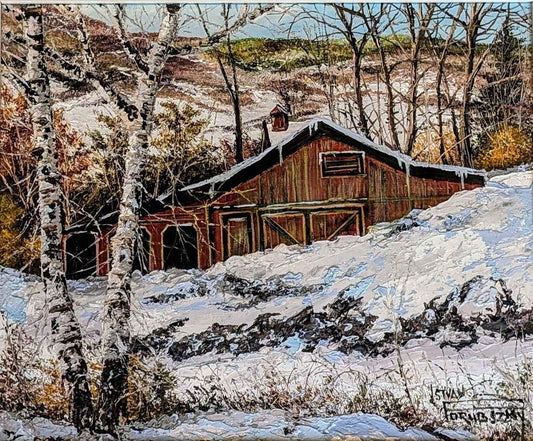 Istvan Porubzsky, Winter Mountain Landscape - Canadian Art
