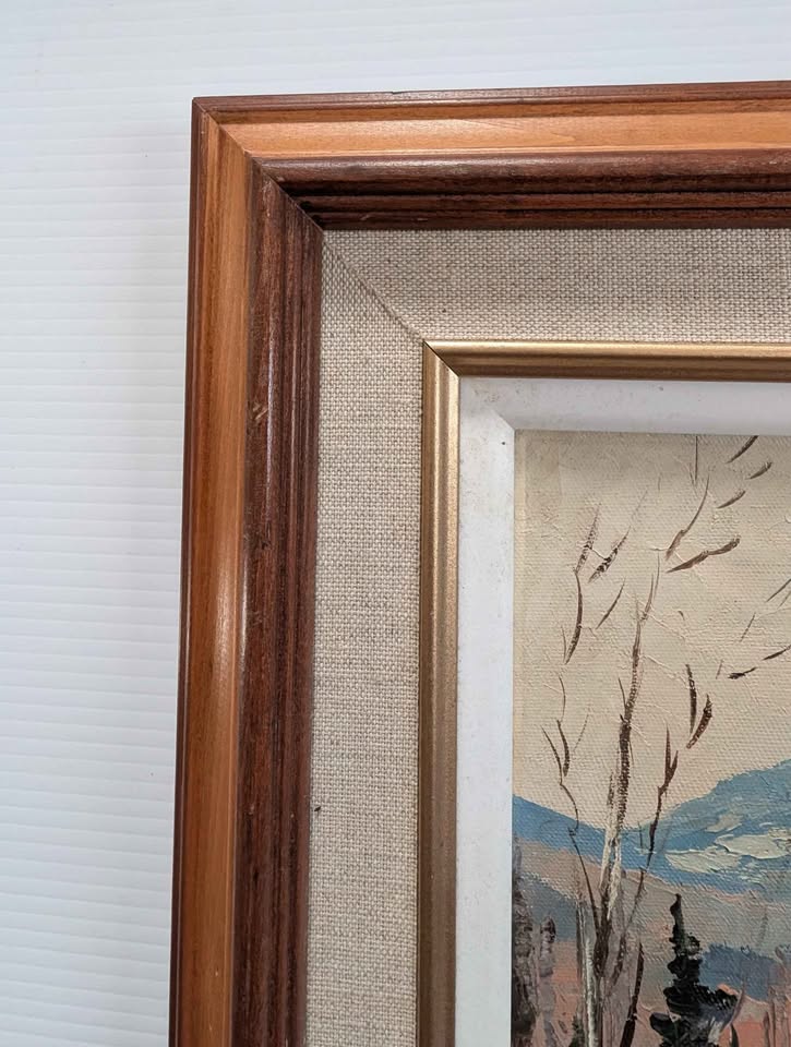 Walter Pranke, Original Oil Painting of Winter Landscape - Canadian Art