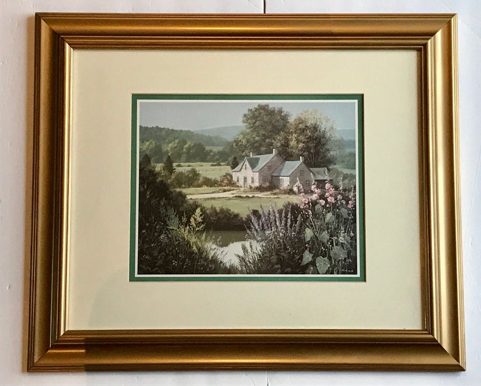 Dubravko Raos, Large Framed Art Print Country Pond (22x18")