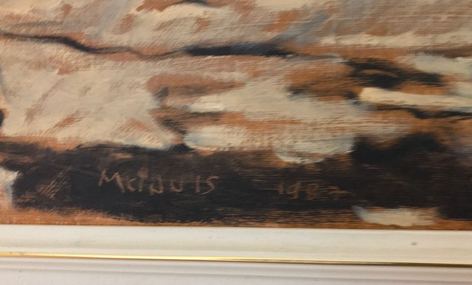 Robert F.M. McInnis Large Oil Painting (42" x 36")