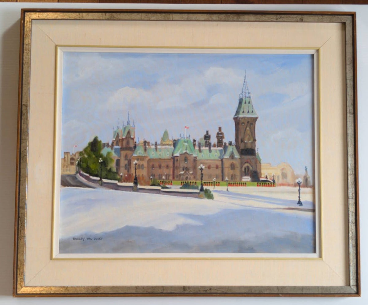 Shirley Van Dusen Original Painting of Parliament Hill - Canadian Art