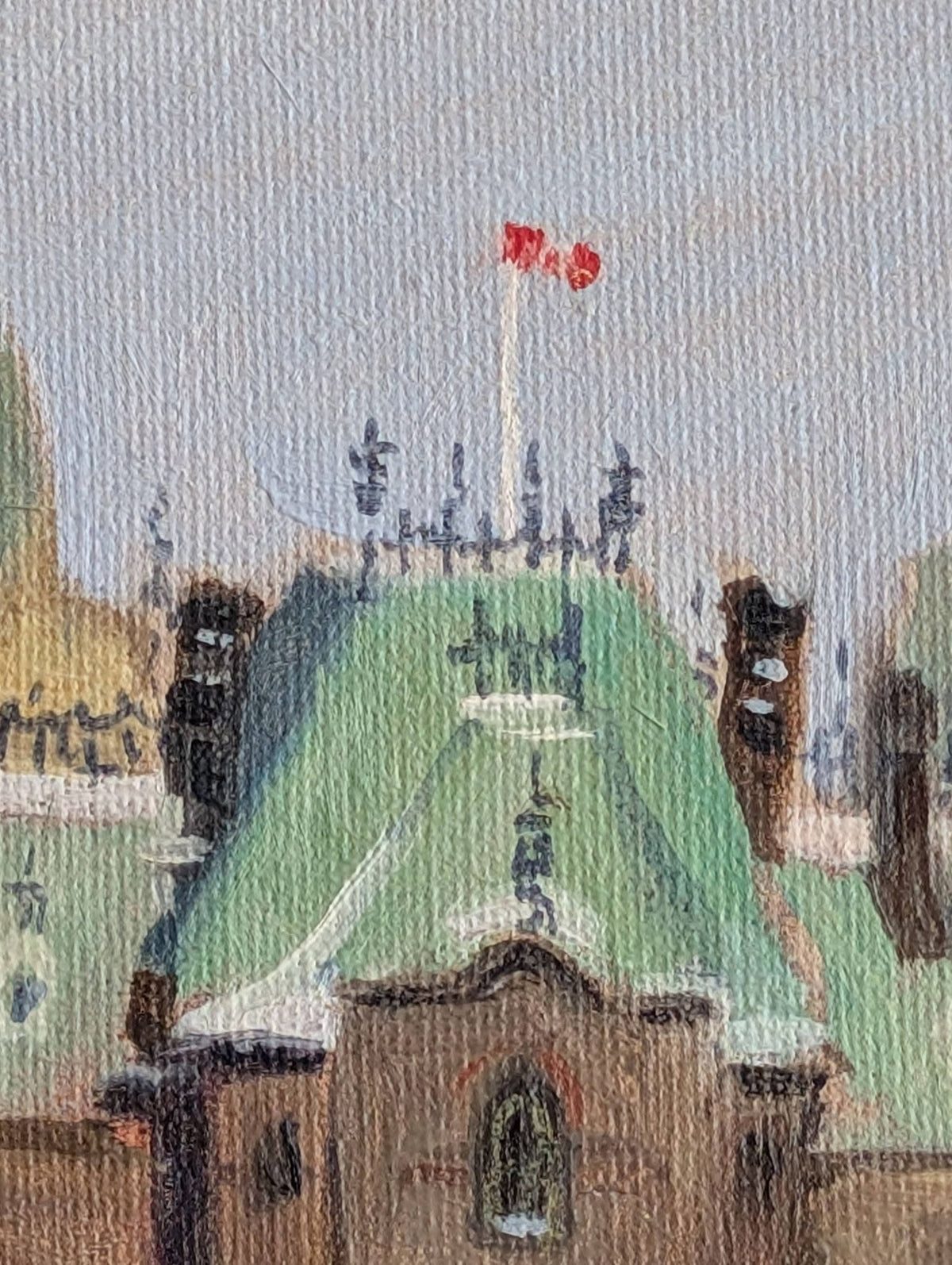 Shirley Van Dusen Original Painting of Parliament Hill - Canadian Art