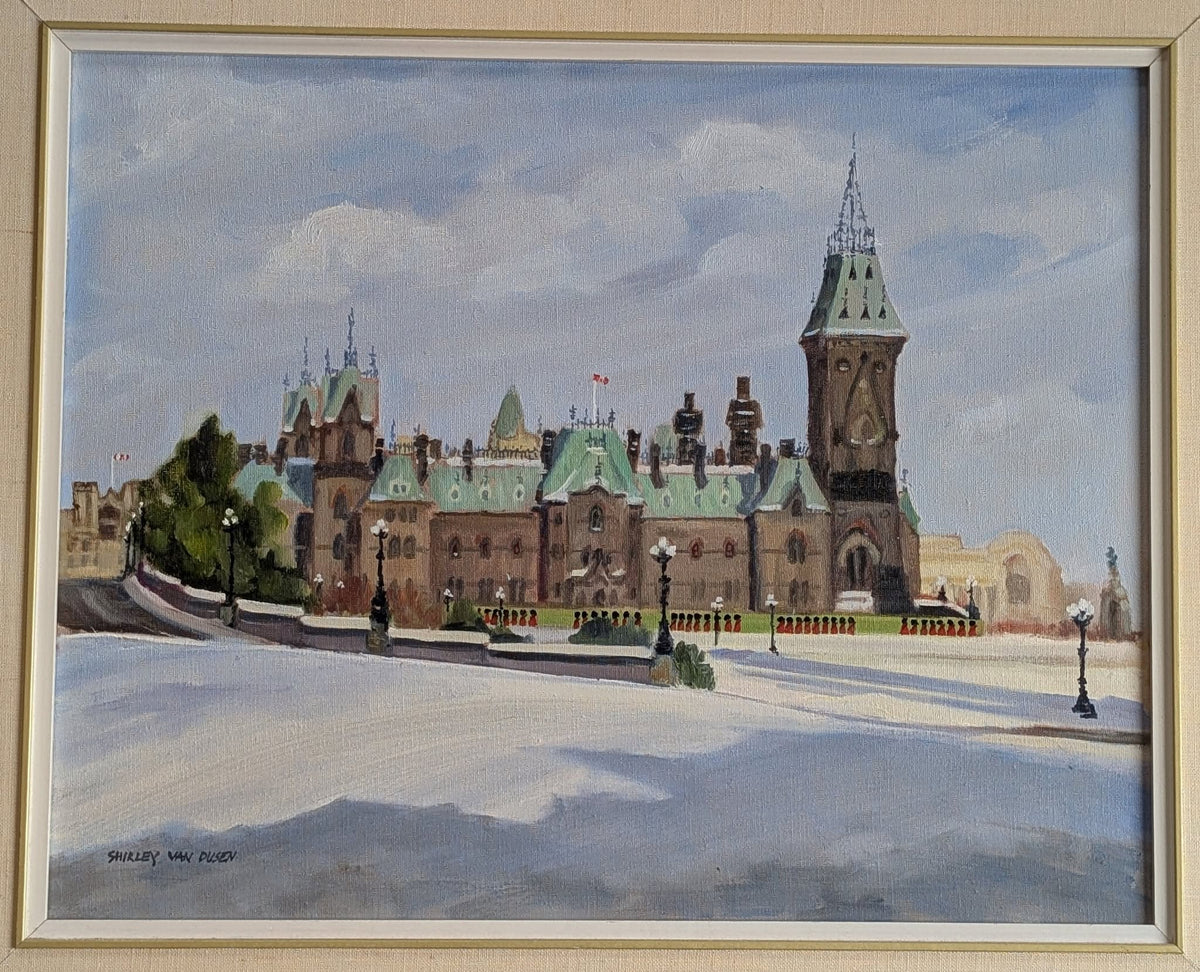 Shirley Van Dusen Original Painting of Parliament Hill - Canadian Art