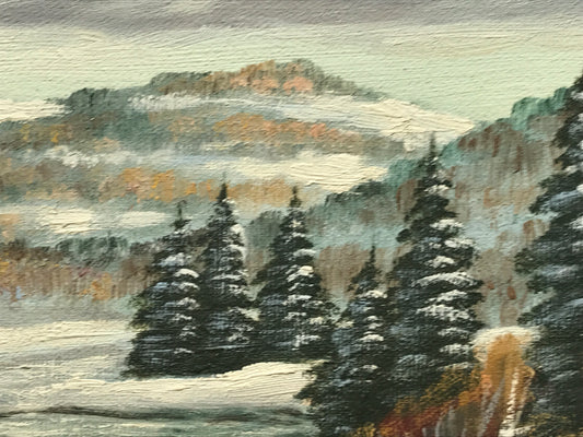 Signed Original Vintage Painting on Canvas
