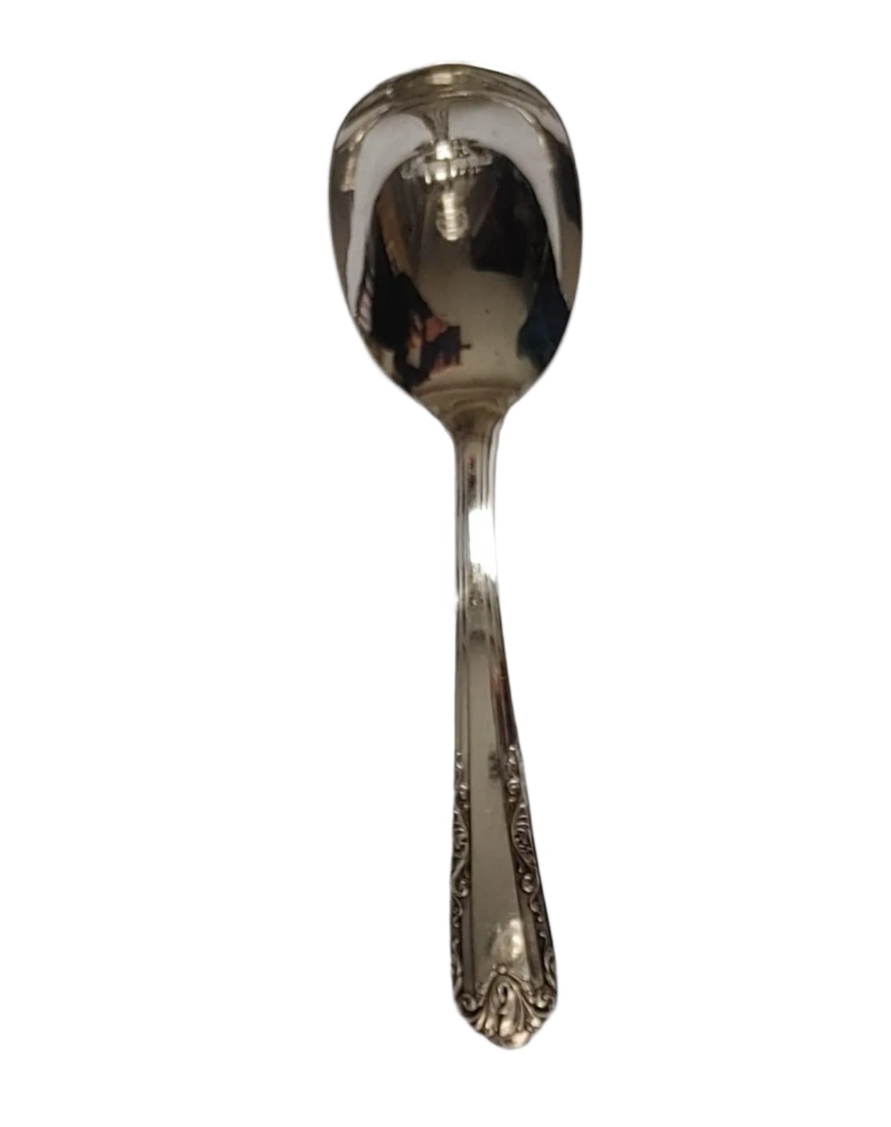 Old English Reproduction Silver Condiment Jar, Stamped