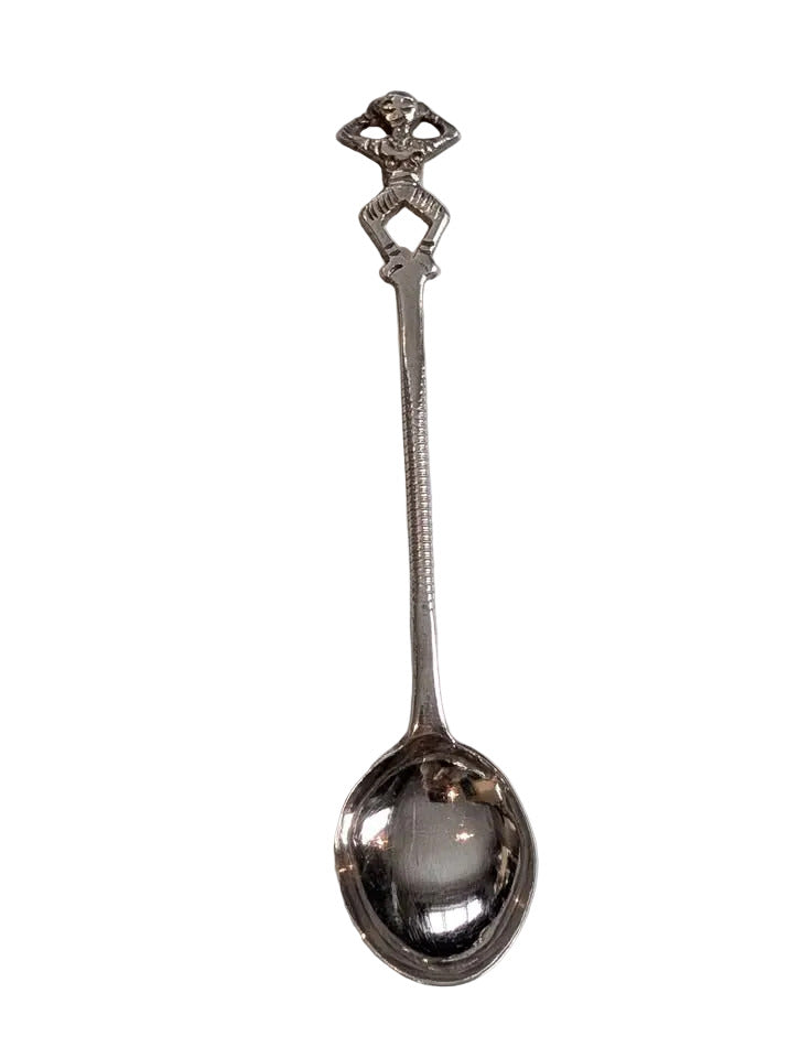 RARE set of 7 Sri Lankan Silver Demitasse Spoons, stamped