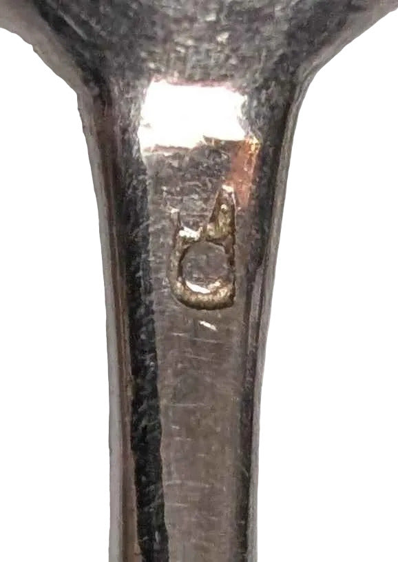 RARE set of 7 Sri Lankan Silver Demitasse Spoons, stamped