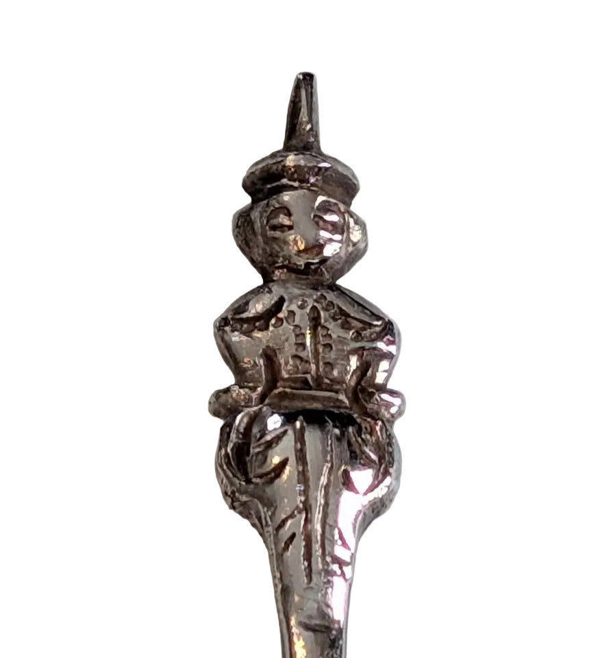 RARE set of 7 Sri Lankan Silver Demitasse Spoons, stamped