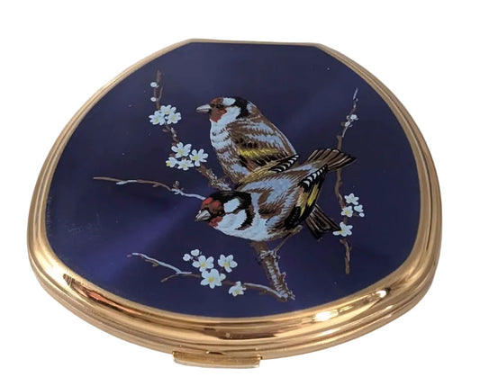 Stratton of England Blue Birds Vintage Powder Compact