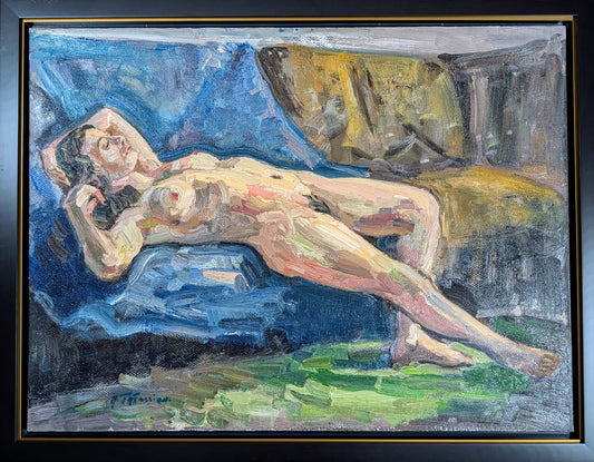 Tatossian, "Sylvie", Large Oil Painting - Canadian/Quebecois Art