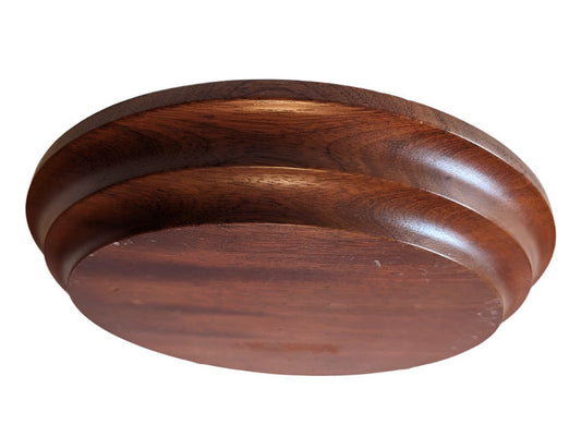 Vintage Thick Wooden Plate (12" diameter)