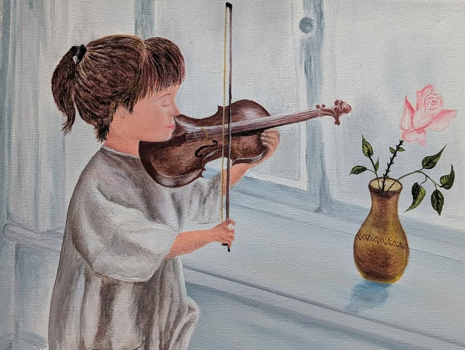 Oil on canvas, signed & dated Danielle Fournier 98