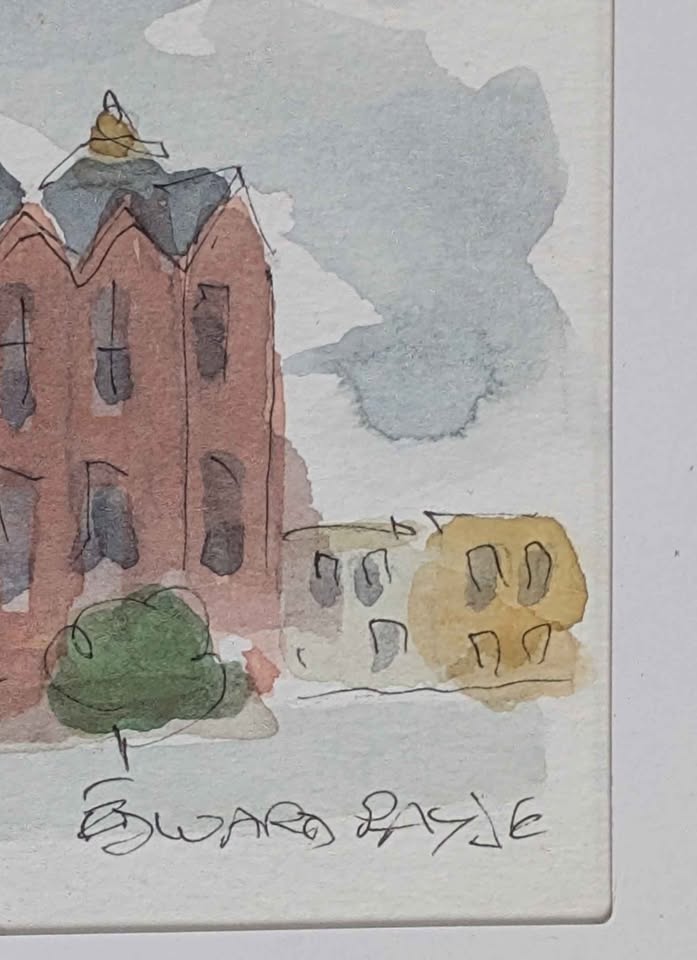 Signed Original Canadian Watercolour Painting, "City Hall"