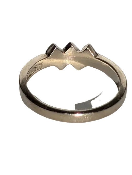 Pre-loved Catholic Rosary Ring, 10k White Gold Size 5
