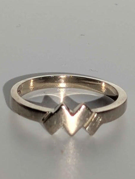 Pre-loved Catholic Rosary Ring, 10k White Gold Size 5