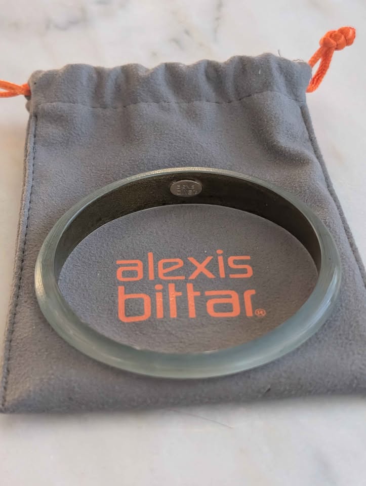 Vintage Alexis Bittar Blue Lucite Bangle