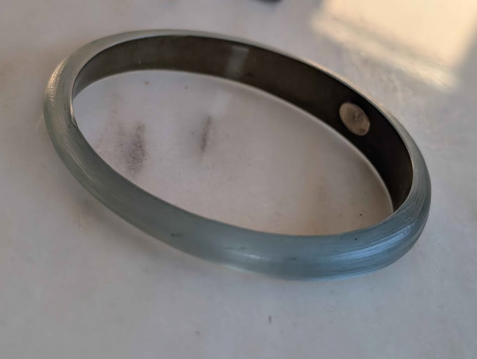Vintage Alexis Bittar Blue Lucite Bangle